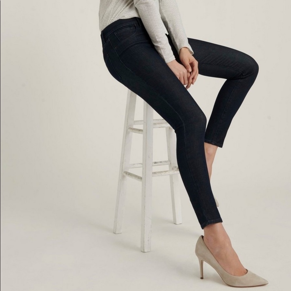 Lucky Brand Mid-rise Ava super skinny jeans size 0 / 25 Dark Wash - Picture 4 of 16
